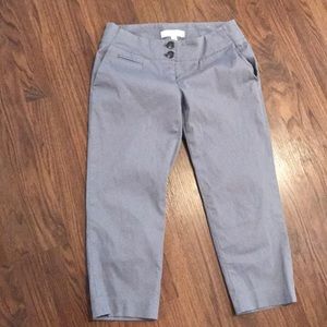 Thin corduroy crop pants